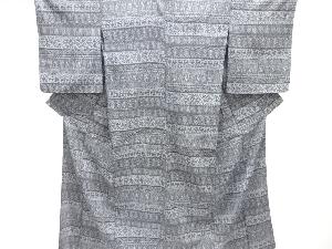 大正ロマン　人物に花更紗模様単衣着物